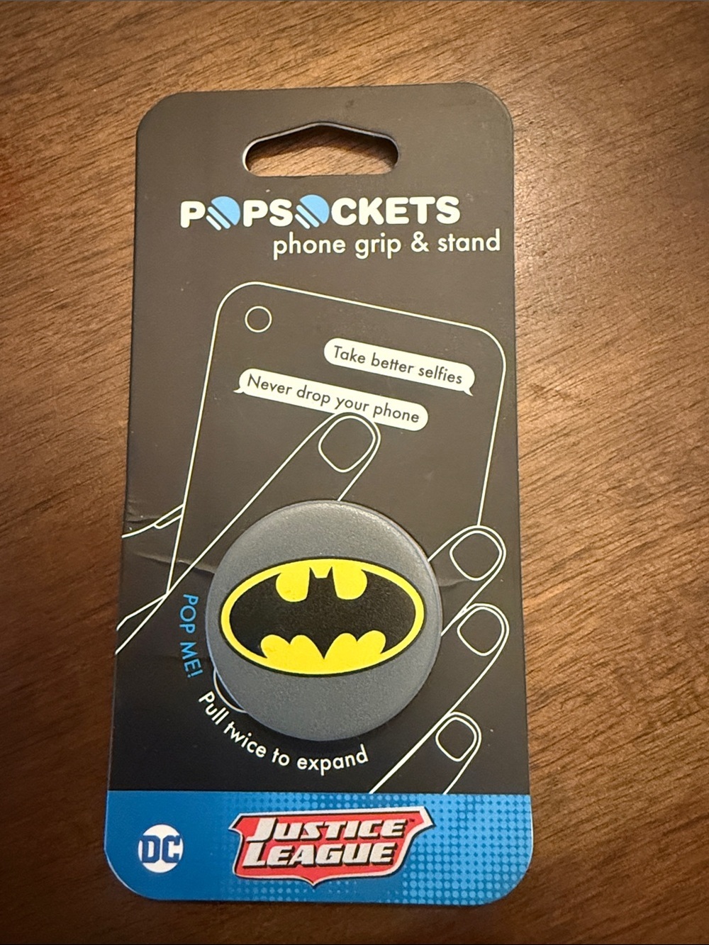 NWT🏷️|PopSockets | Batman Justice League Phone Grip & Stand - Black and Yellow